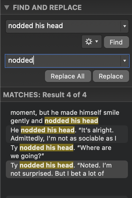 Example image: Global Find and Replace All